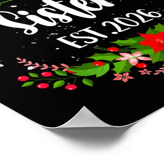 Soon To Be Sister 2026 First Time Pregnancy Announ Poster (Ecke)