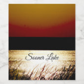 Sooner See Weinetikett (Einzelnes Label)