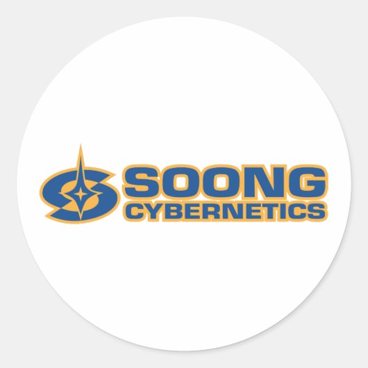 Soong Cybernetics - Noonien Soong Runder Aufkleber (Vorderseite)