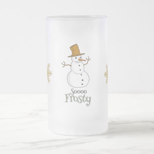 Soooo Frosty Design Mattglas Bierglas (Mittel)