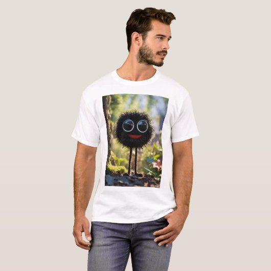 "Soot Sprite Whimsy: Studio Ghiblis spielerische P T-Shirt (Vorne ganz)