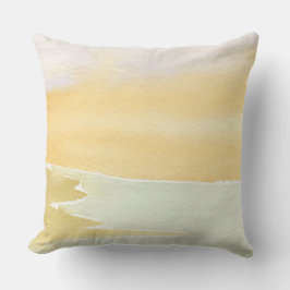 Soothing Abstract Landscape Throw Pillow Kissen