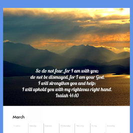 Soothing Bible Verses Custom Christian Kalender