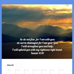 Soothing Bible Verses Custom Christian Kalender