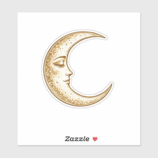 Soothing Crescent Moon Aufkleber (Blatt)