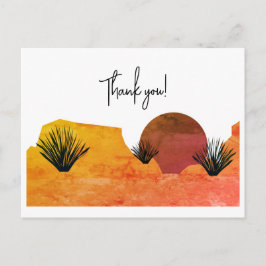 Soothing Desert Moon Meditation Thank You  Postkarte