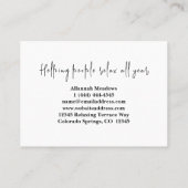 Soothing Desert Moon Meditation Treuekarte (Rückseite)