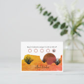 Soothing Desert Moon Meditation Treuekarte (Stehend Vorderseite)