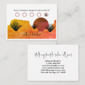 Soothing Desert Moon Meditation Treuekarte (Vorne/Hinten)