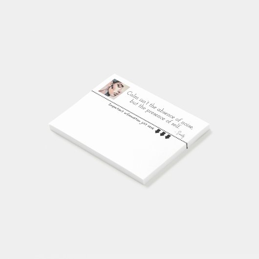 Soothing Pixel Portrait in neutral tones  Post-it Klebezettel (angewinkelt)