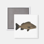 Sooty Grunter Magnet (Vorderseite/Rückseite)
