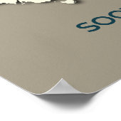 Sooty Shearwater Migration Map - Minimalistisch Poster (Ecke)