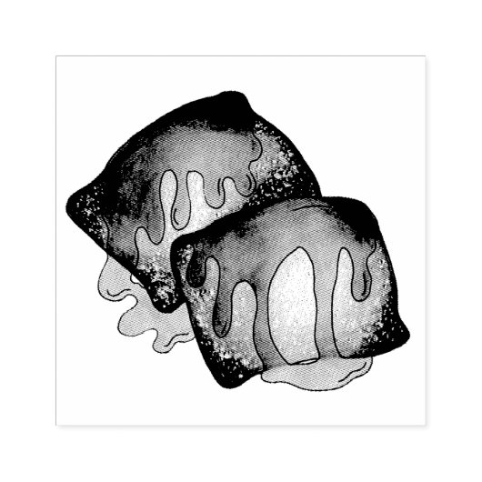 Sopaipilla Sopapilla Cachanga Sopaipa Pastry Gummistempel (Prägung)