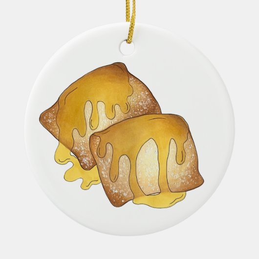 Sopaipilla Sopapilla Cachanga Sopaipa Pastry Keramik Ornament (Vorne)