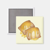 Sopaipilla Sopapilla Cachanga Sopaipa Pastry Magnet (Vorderseite/Rückseite)