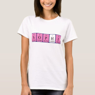 Sophi Namen-Shirt periodischer Tabelle T-Shirt