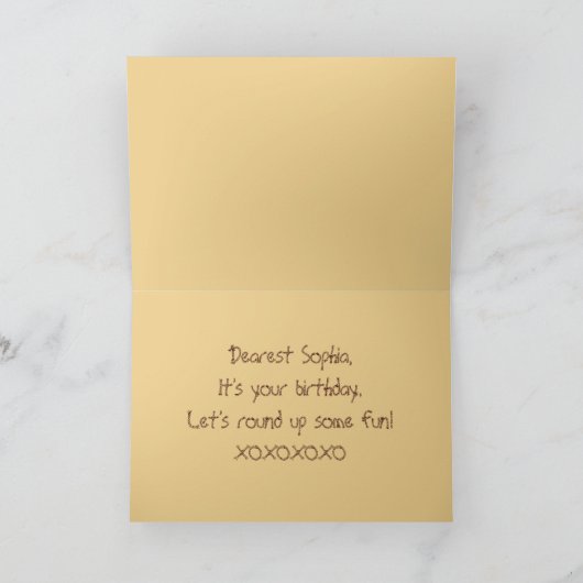 Sophia alles Gute zum Karte (Innenseite)