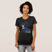 "Sophia" blaue Tätowierungs-feenhafte Kunst-Spitze T-Shirt (Vorne ganz)
