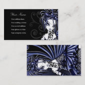 "Sophia" blaue Tätowierungs-feenhafte Visitenkarte (Vorne/Hinten)