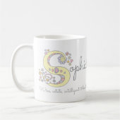 Sophia dekorative s Monogramm-Tasse Kaffeetasse (Links)