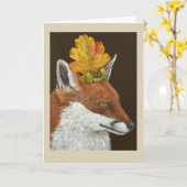 Sophia die Fuchsgrüßkarte Karte (Gelbe Blume)