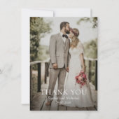 Sophia Foto Moderne Hochzeit Dankeskarte (Vorderseite)