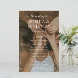 Sophia Foto Modernes Hochzeitsprogramm