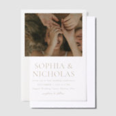 Sophia Gold Moderne Hochzeit Pergament Einladungen (Versetzt)