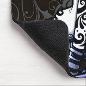 "Sophia" gotische blaue Tätowierungs-Fee Mousepad (Ecke)