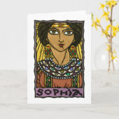 Sophia Gruß-Karte Karte (Gelbe Blume)