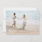 SOPHIA | Island Beach Tropical Palm Save the Date Einladung (Rückseite)