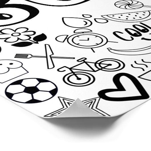 "SOPHIA" - Kontur-Design Poster (Ecke)