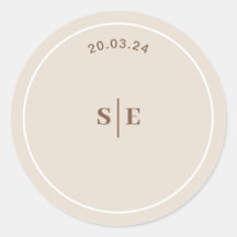 SOPHIA Modern Desert Boho Wedding Envelope Sticker