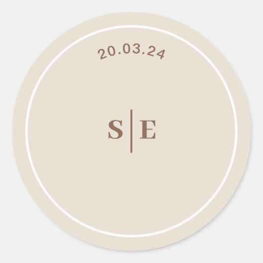 SOPHIA Modern Desert Boho Wedding Envelope Sticker (Vorderseite)