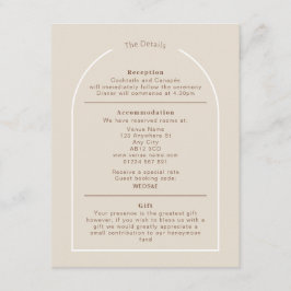 SOPHIA Modern Wüste Boho Arch Details Karte