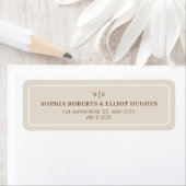 SOPHIA Modern Wüste Wedert Return Address Label (Insitu)