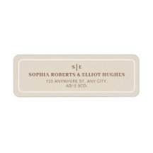SOPHIA Modern Wüste Wedert Return Address Label