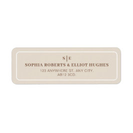 SOPHIA Modern Wüste Wedert Return Address Label