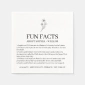 Sophia Moderne Hochzeitsempfehlung Spaß beim Cockt Serviette (Vorderseite)