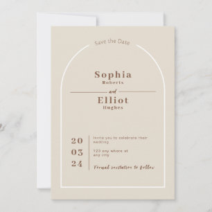 SOPHIA Moderne Wüsten-Boho-Bogen-Hochzeitseinladun Einladung