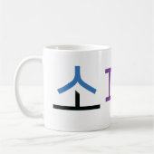 Sophia-Name auf Koreanisch Kaffeetasse (Links)