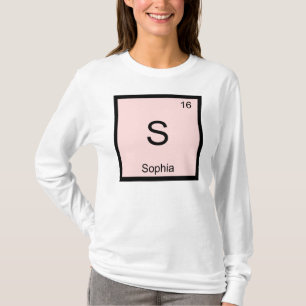 Sophia Name Chemie Element Periodensystem T-Shirt