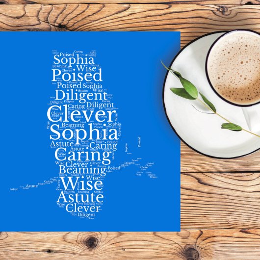 Sophia Name Cloud angepasstes Poster