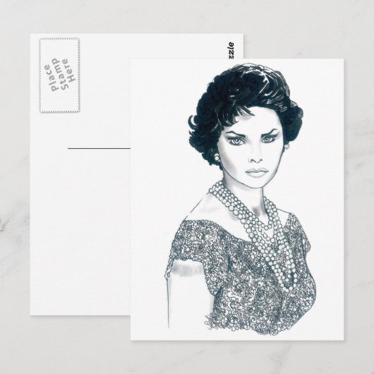 Sophia Postkarte (Vorne/Hinten)