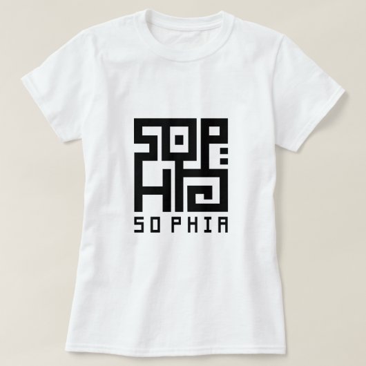 Sophia "Sabiduría" T-Shirt (Design vorne)