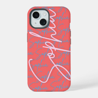 Sophia Signature Namensdesign iPhone 15 Hülle