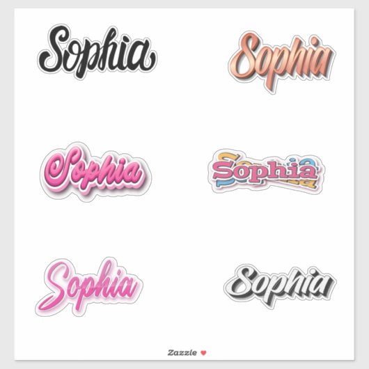 Sophia Sticker Pack (Blatt)