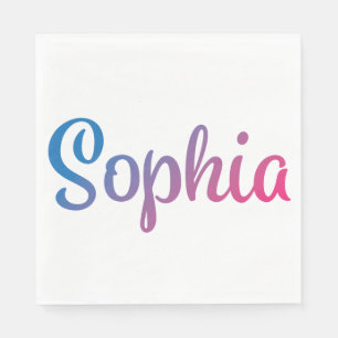 Sophia stilvoller Cursive Serviette