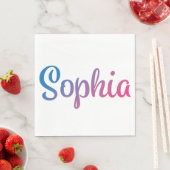 Sophia Stylish Cursive Serviette (Beispiel)