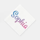 Sophia Stylish Cursive Serviette (Ecke)